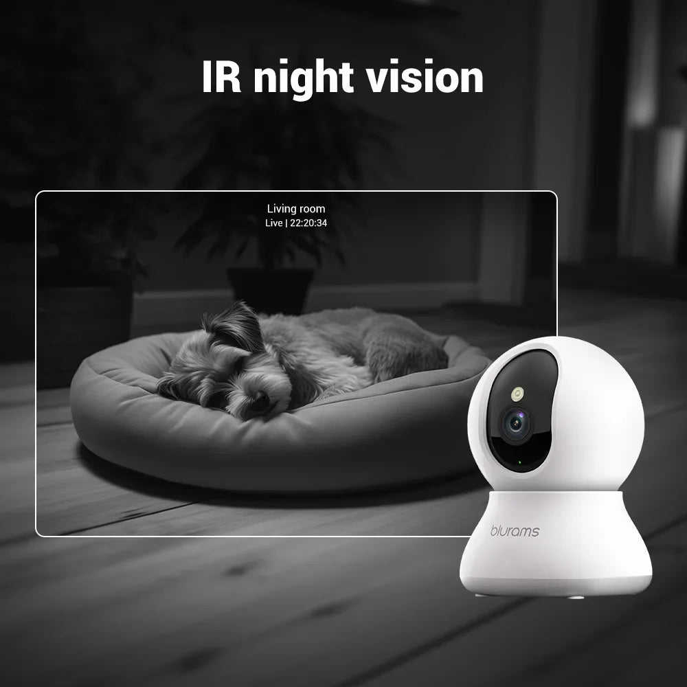 Home Security Camera for Dog/Elder/Pet, One-Touch