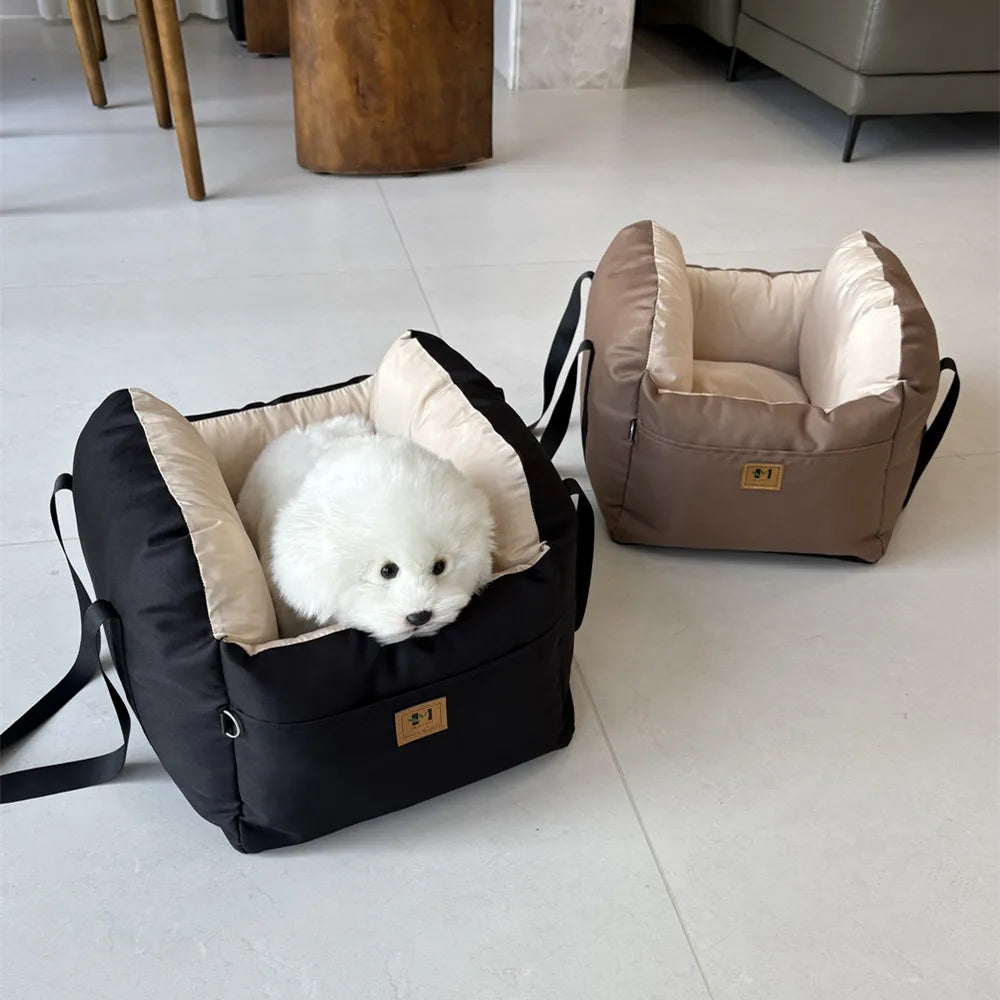 Pet Nest Cushion Travel Mattress Car Seat with Safety Belt