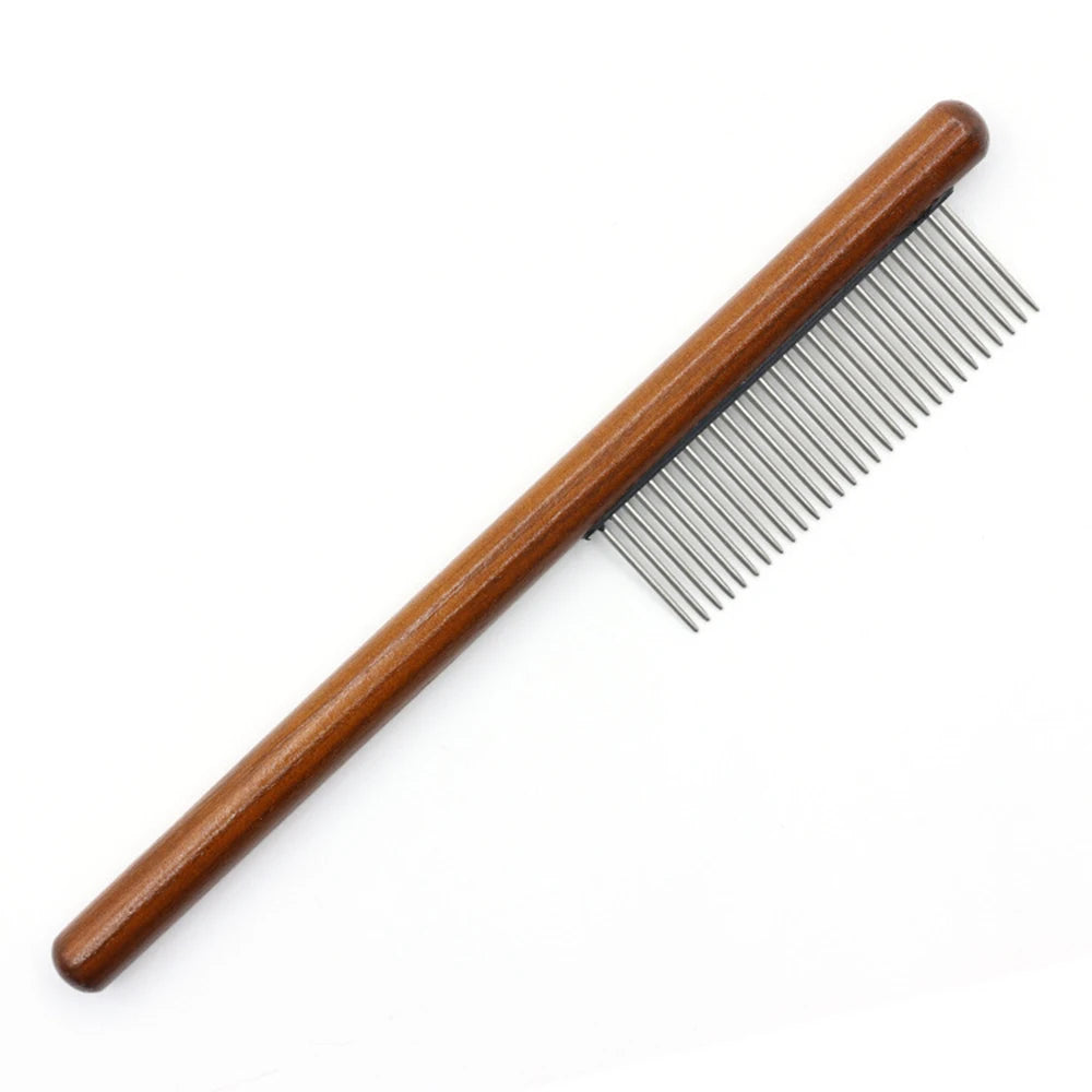 Pet Shedding Long Comb, Grooming, Massages, and Cleans Tangles