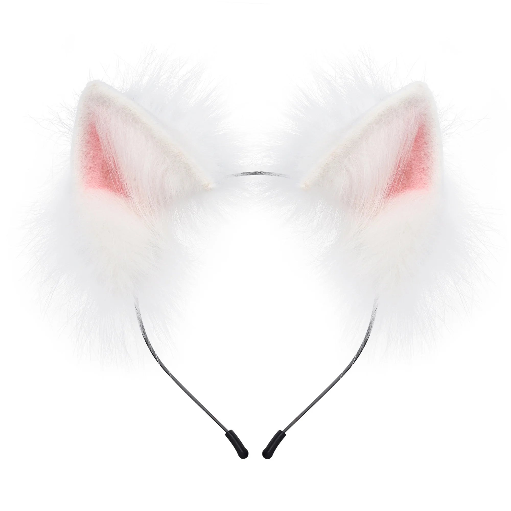Plush Cat Ears Headpiece Costume for Kids Adults Halloween Dress Up