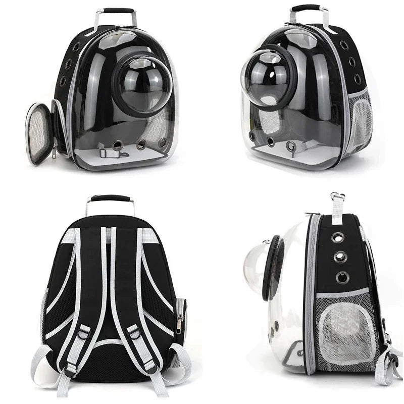 Pet Cat Carrying Transparent Breathable Backpack Space Capsule Bags