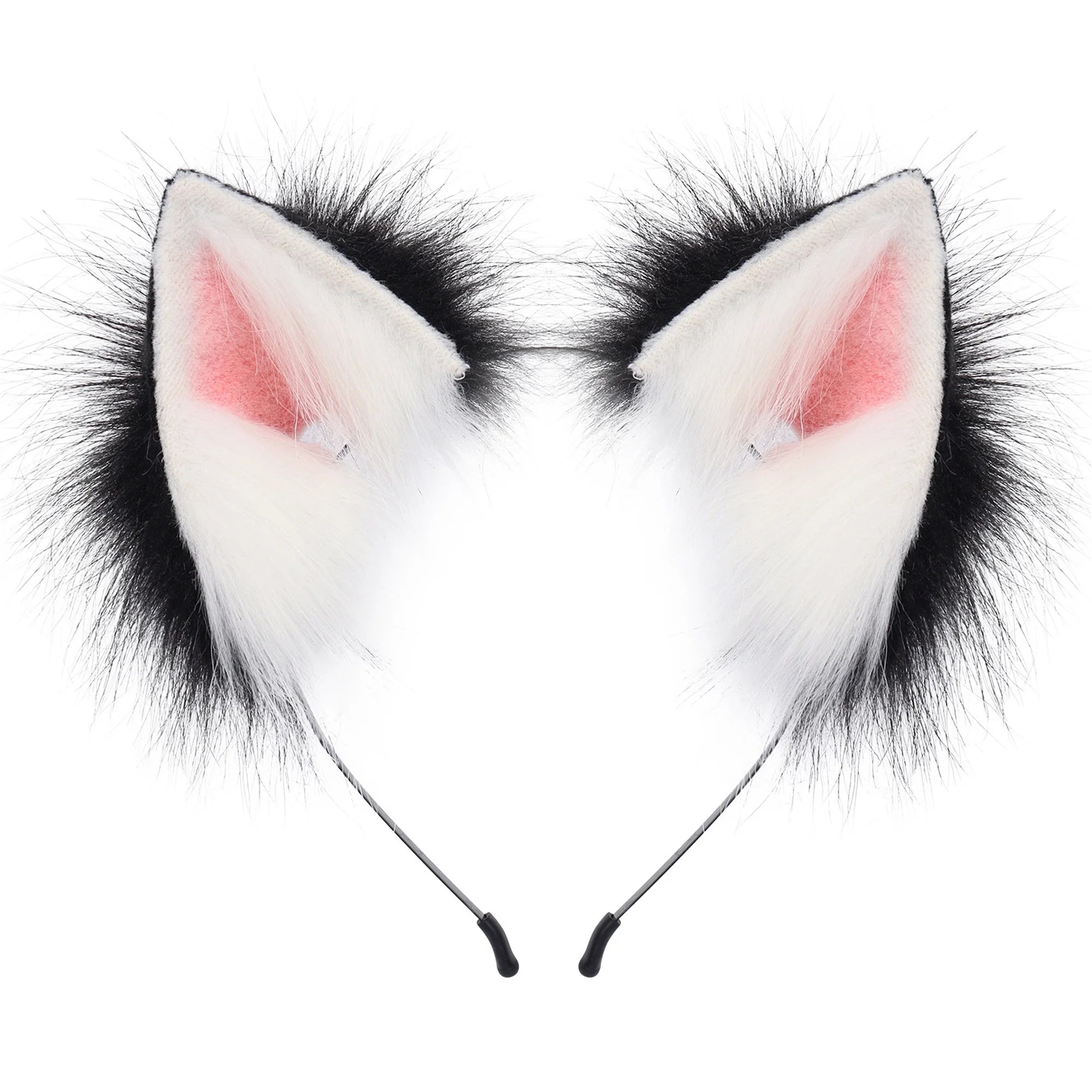 Plush Cat Ears Headpiece Costume for Kids Adults Halloween Dress Up