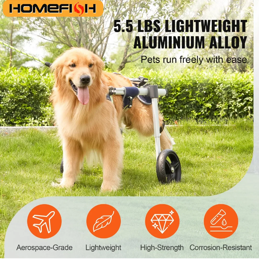 Dog Wheelchair for Back Legs. Disabled, Paralysis,  Weak Hind Limbs