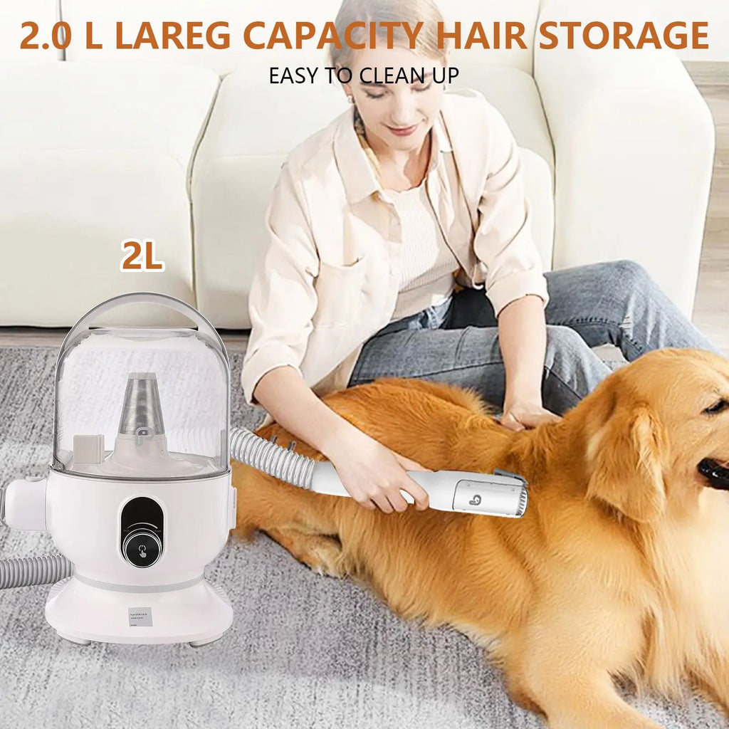 Multi-Function Pet Grooming Kit, Self-Cleaning Brush, Detachable Washable Hair Remover