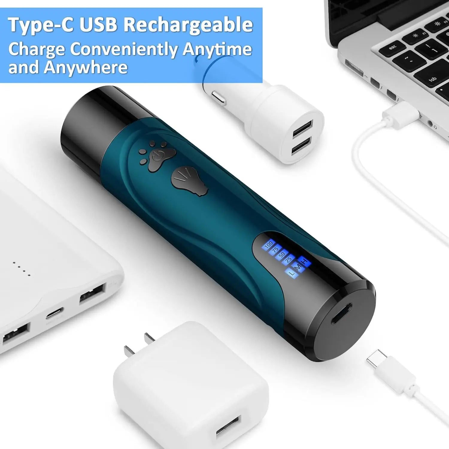 Fast Charging Cordless Pet Nail Grinder / Clipper / Trimmer Kit