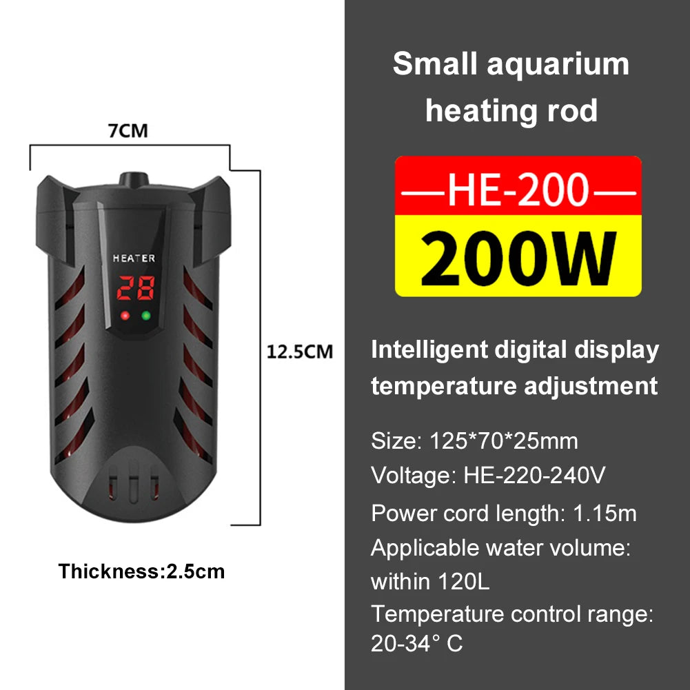 Submersible Heater with Suction Cup Aquarium Explosion-Proof Heating Rod