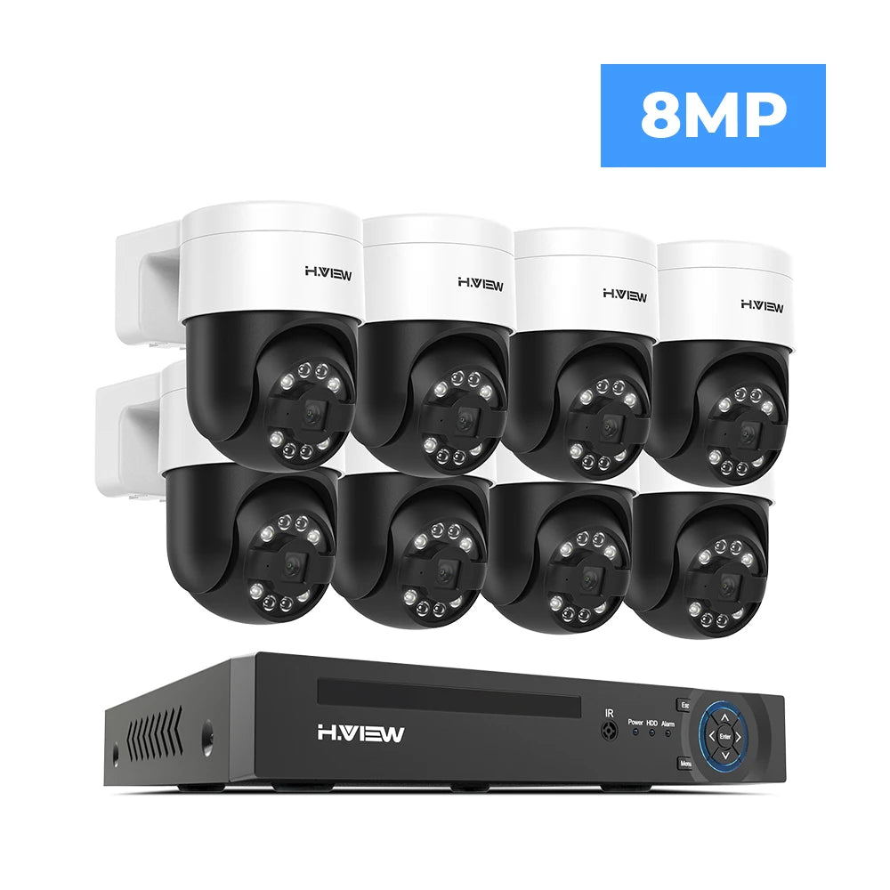 8Ch 4K 5MP 8MP CCTV Security Camera System Human Detection