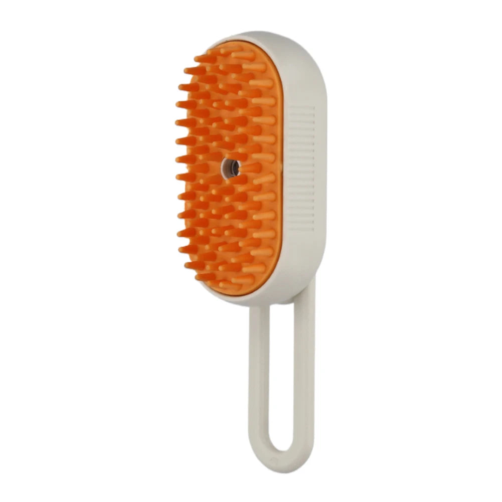 USB Rechargeable, Pet Spray, Massage, Grooming Brush with Release Button