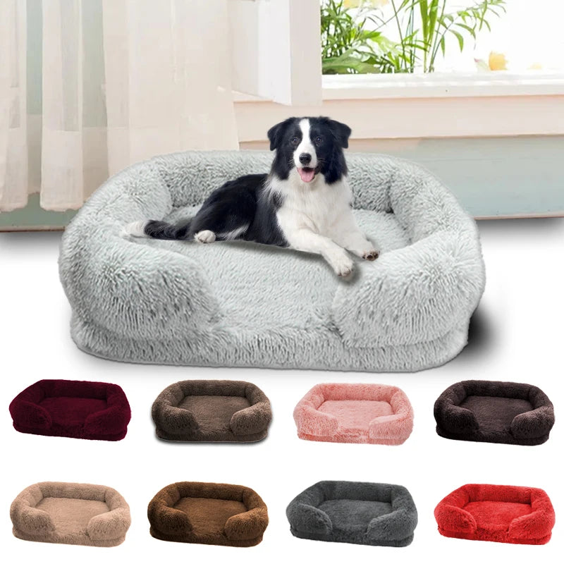 Thick orthopedic, egg sponge, small to extra large pet furniture, washable cover