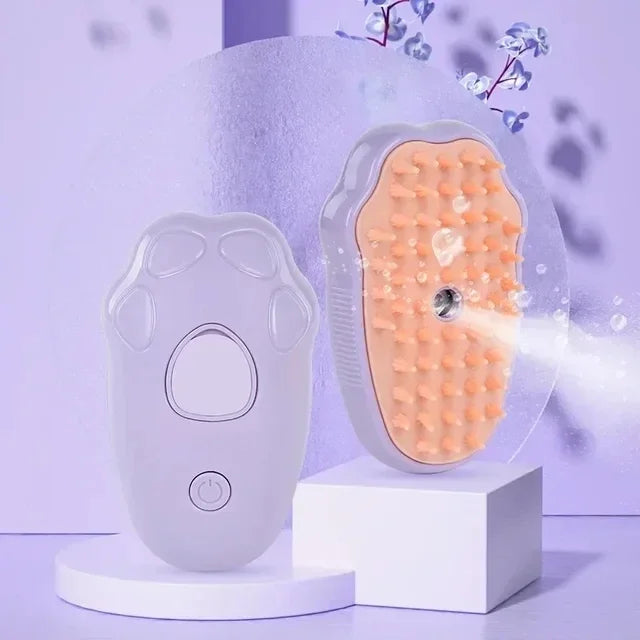 3 in 1 Pet Comb /Brush /Electric Spray Steam for Massage, Float remover